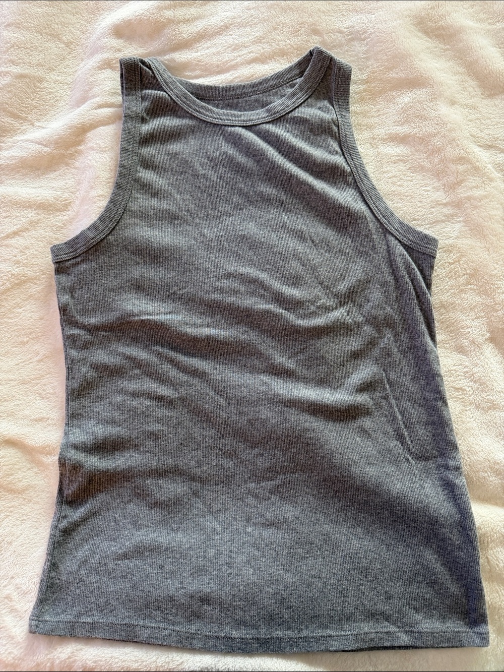 Target Gray Ribbed Tank Top
